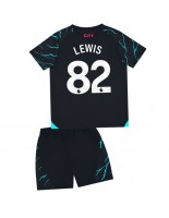 Manchester City Rico Lewis #82 Alternativní dres pro děti 2023-24 Krátký Rukáv (+ trenýrky)